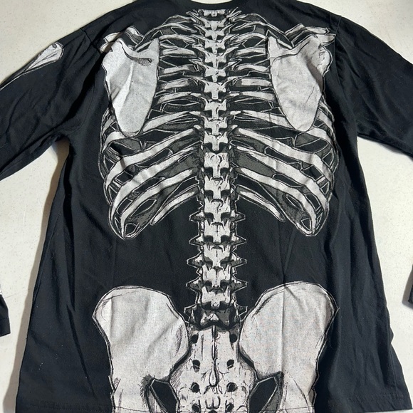 Skeleton Long Sleeve Shirt Size Small - Picture 2 of 6